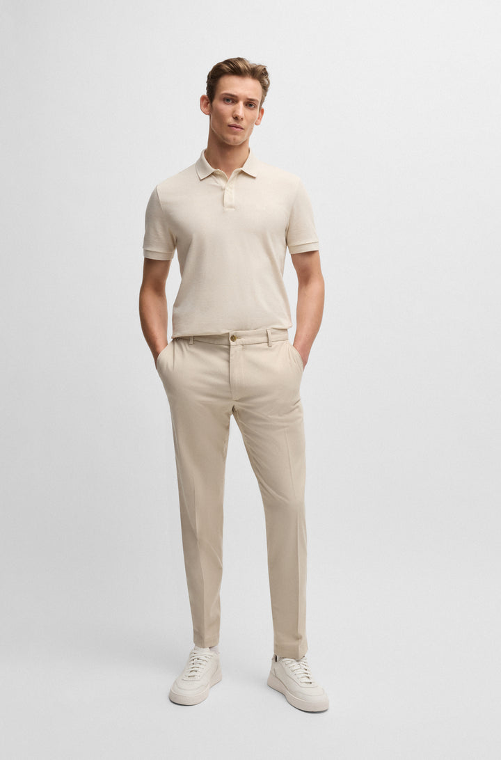 BOSS Trousers Regular Fit in Cotton Mix - H-KANE 10267896 01-50534880- Concorde Fashion#color_beige-275