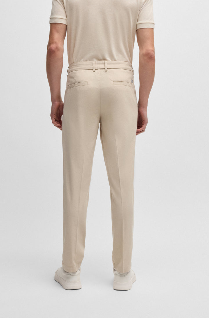 BOSS Trousers Regular Fit in Cotton Mix - H-KANE 10267896 01-50534880- Concorde Fashion#color_beige-275