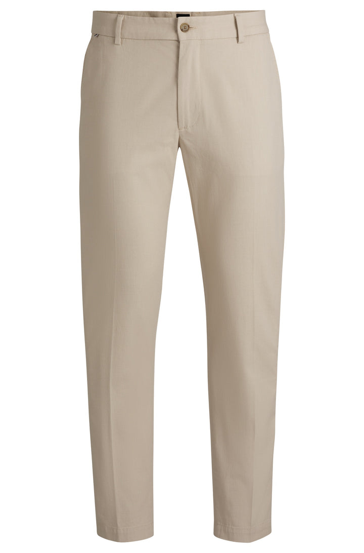 BOSS Trousers Regular Fit in Cotton Mix - H-KANE 10267896 01-50534880- Concorde Fashion#color_beige-275