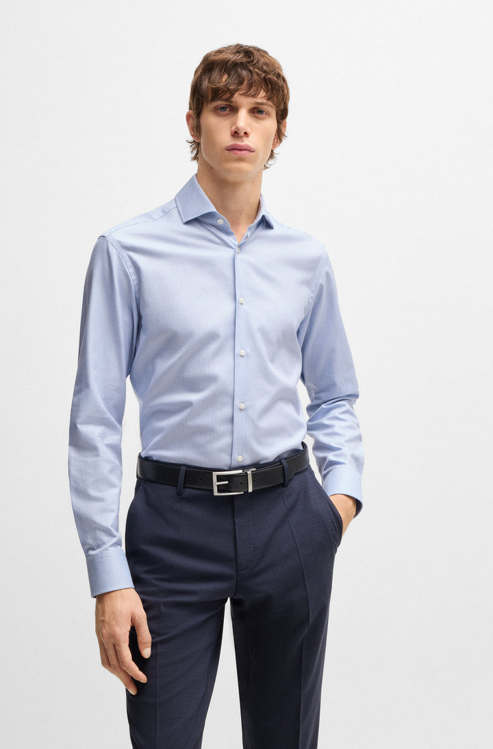 BOSS Formal Shirts Regular Fit in Cotton - H-JOE-SPREAD-C1-222 10267923 01-50532839- Concorde Fashion#color_blue-450