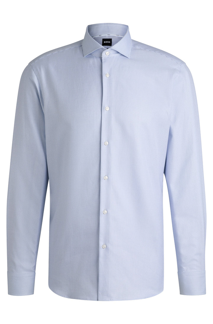 BOSS Formal Shirts Regular Fit in Cotton - H-JOE-SPREAD-C1-222 10267923 01-50532839- Concorde Fashion#color_blue-450