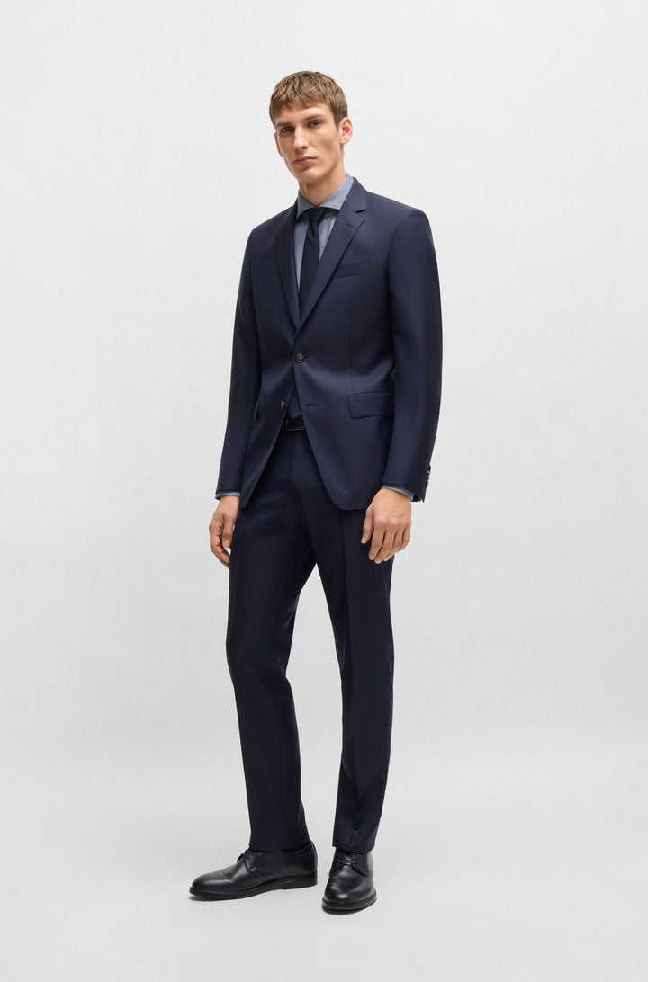 BOSS Formal Shirts Regular Fit in Cotton - H-JOE-SPREAD-C1-222 10267924 01-50532861- Concorde Fashion#color_navy-410