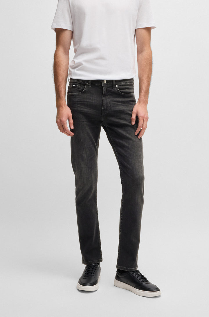 BOSS Jeans Slim Fit in Cotton Mix - H-DELAWARE 10267983 01-50532605- Concorde Fashion#color_black-005