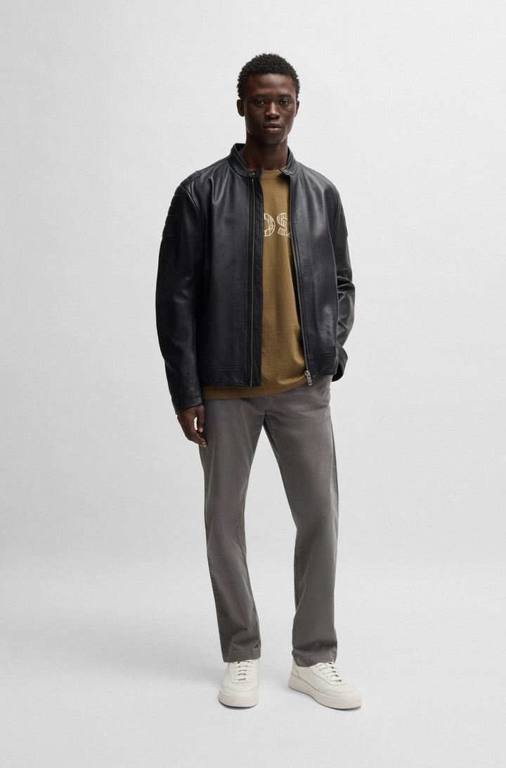 BOSS Trousers Regular Fit in Cotton Mix - CHINO-REGULAR-1 10268092 01-50534378- Concorde Fashion#color_grey-020