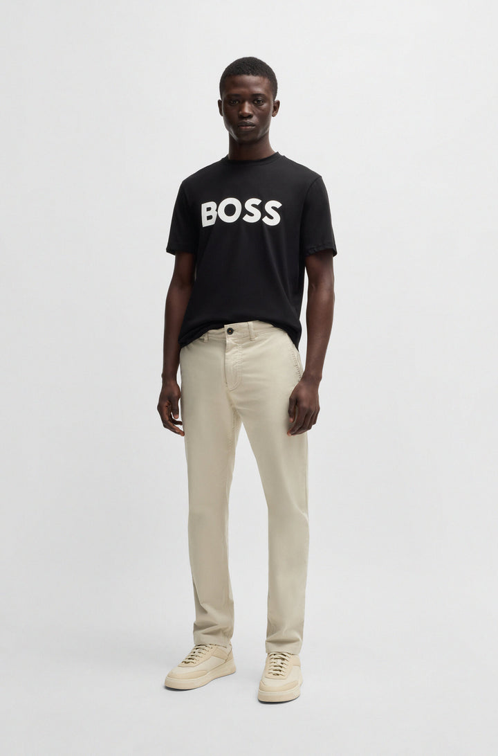 BOSS Trousers Regular Fit in Cotton Mix - CHINO-REGULAR-1 10268092 01-50534378- Concorde Fashion#color_beige-271