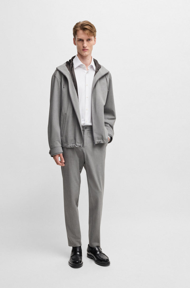 BOSS Casual Jackets Regular Fit in Polyester Mix - P-CHAYTON 10268528 01-50528432- Concorde Fashion#color_grey-030