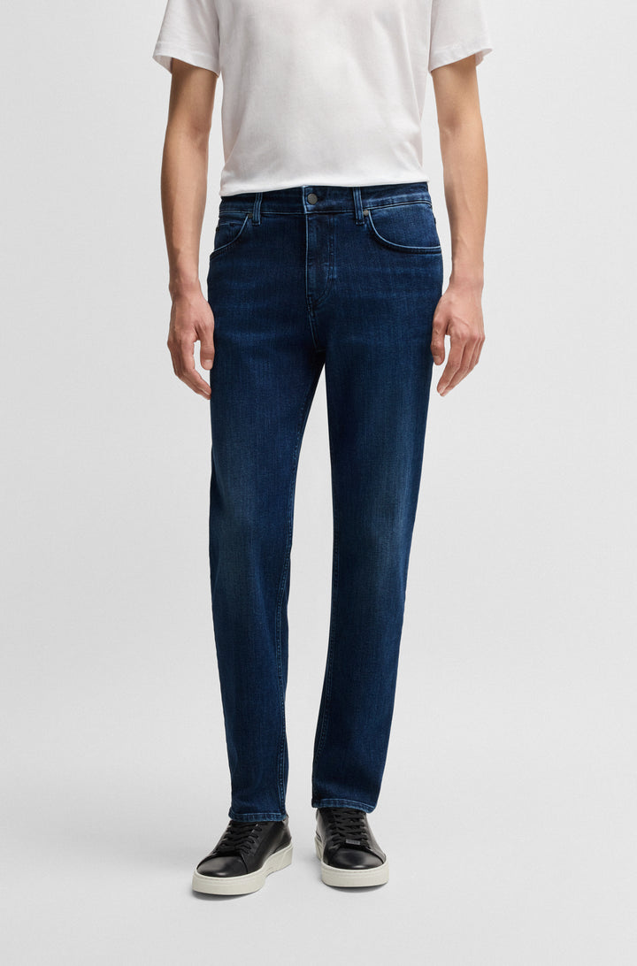 BOSS Jeans Regular Fit in Cotton Mix - P-RE.MAINE 10268787 01-50533034- Concorde Fashion#color_blue-421