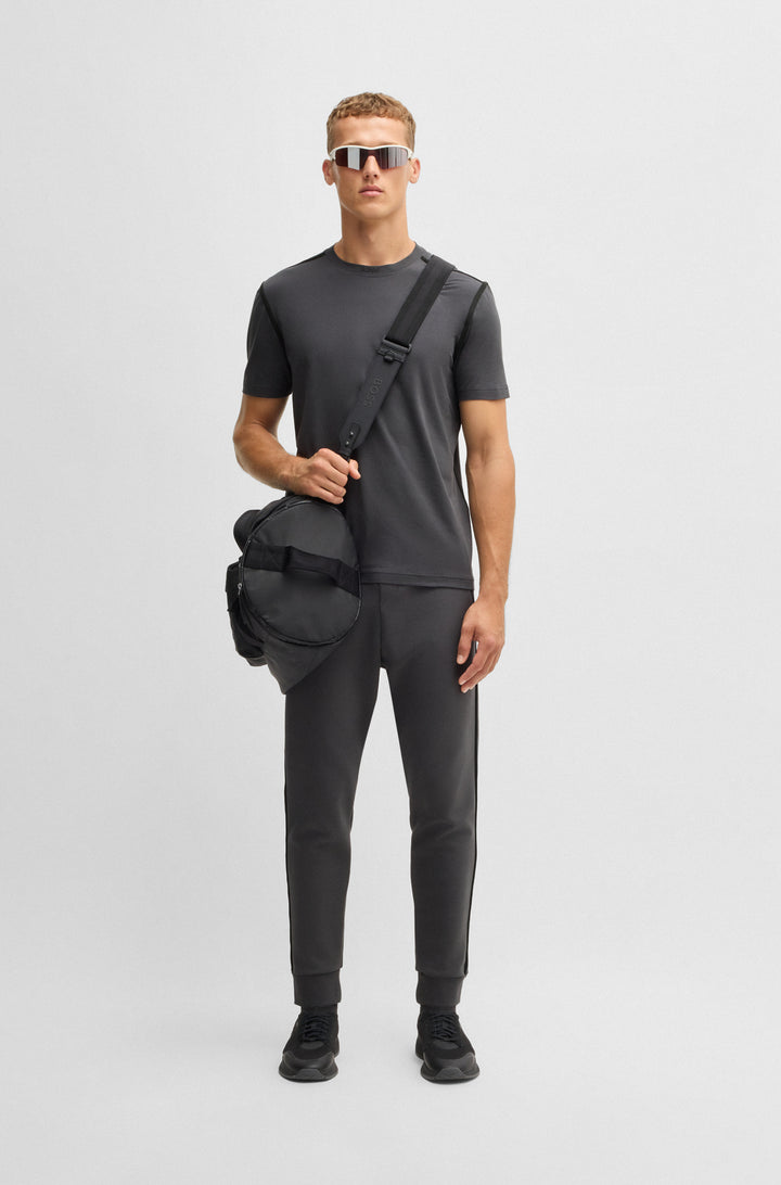 BOSS T-Shirts Regular Fit in Cotton Mix - TEE TAPE 10268875 01-50531230- Concorde Fashion#color_grey-027