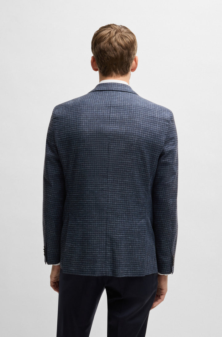 BOSS Blazers  in Cotton Mix - H-JANSON-TP-251 10269007 01-50535054- Concorde Fashion#color_blue-425