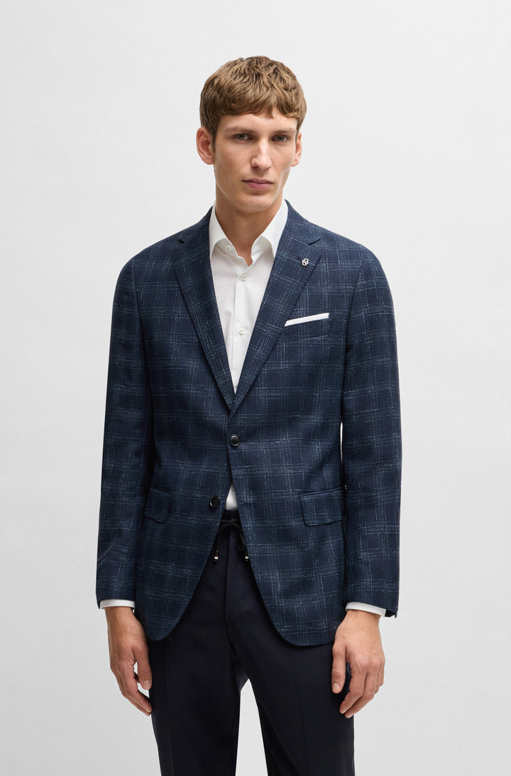 BOSS Blazers Slim Fit in Wool Mix - H-HUTSON-233 10269014 01-50535057- Concorde Fashion#color_navy-404