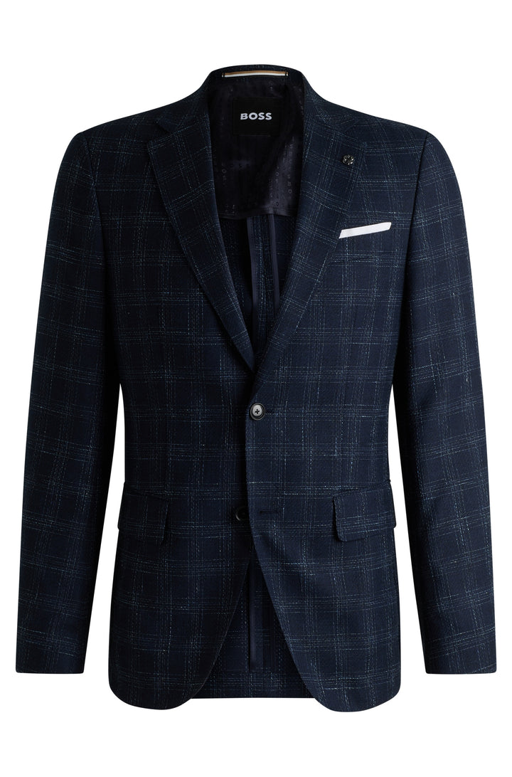 BOSS Blazers Slim Fit in Wool Mix - H-HUTSON-233 10269014 01-50535057- Concorde Fashion#color_navy-404
