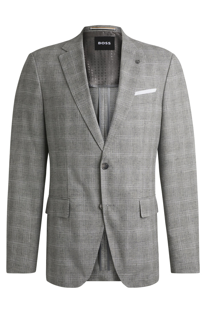 BOSS Blazers Slim Fit in Wool Mix - H-HUTSON-233 10269014 01-50535057- Concorde Fashion#color_grey-072