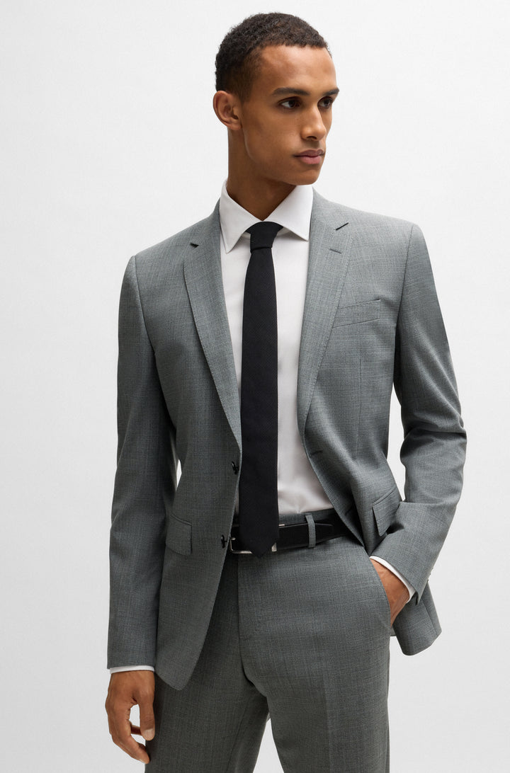 BOSS Suits Slim Fit in Polyester Mix - H-HUGE-2PCS-224 10269057 01-50534914- Concorde Fashion#color_grey-030