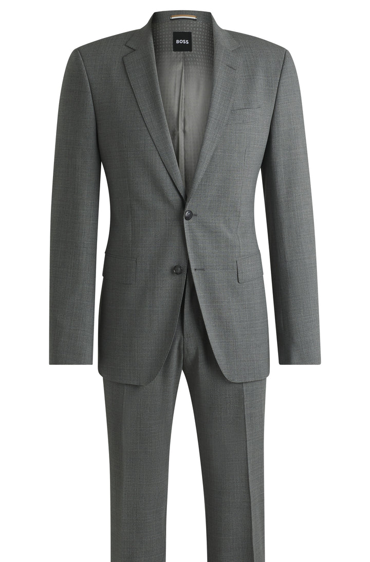BOSS Suits Slim Fit in Polyester Mix - H-HUGE-2PCS-224 10269057 01-50534914- Concorde Fashion#color_grey-030
