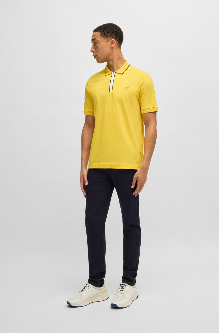 BOSS Polos Regular Fit in Cotton Mix - H-PARAS 71_PS 10269350 01-50531463- Concorde Fashion#color_yellow-725