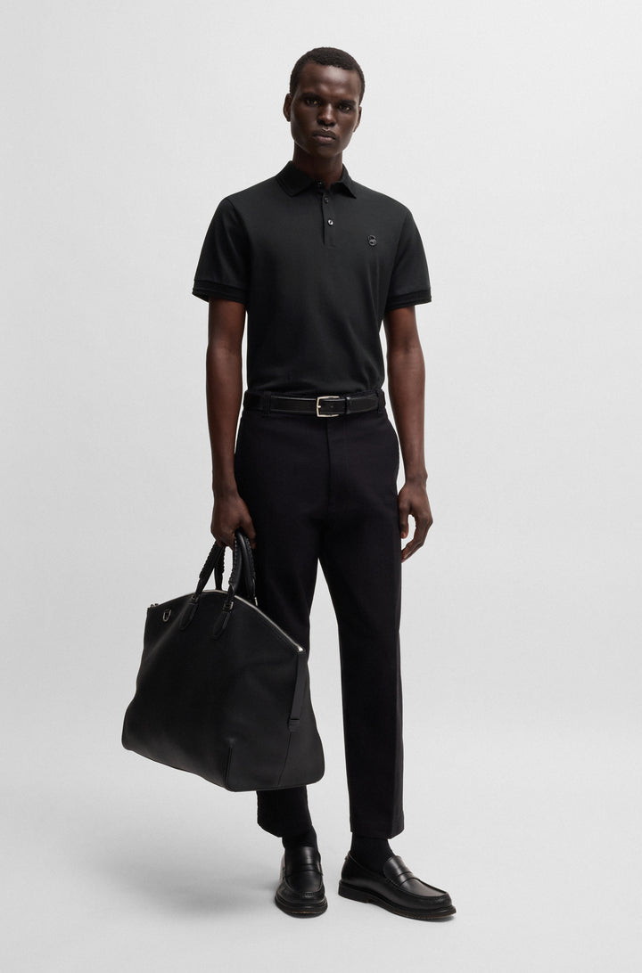 BOSS Polos Regular Fit in Cotton - C-PARRIS 26 10269360 01-50533355- Concorde Fashion#color_black-001
