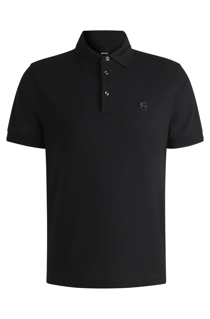 BOSS Polos Regular Fit in Cotton - C-PARRIS 26 10269360 01-50533355- Concorde Fashion#color_black-001