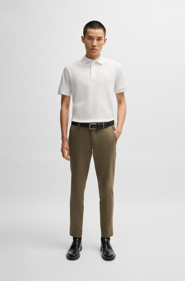 BOSS Polos Regular Fit in Cotton - C-PARRIS 26 10269360 01-50533355- Concorde Fashion#color_white-100