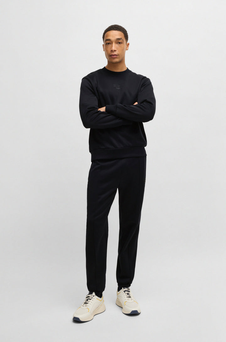 BOSS Sweatshirts Relaxed Fit in Cotton Mix - C-SOLERI 71_PS 10269363 01-50537383- Concorde Fashion#color_navy-404