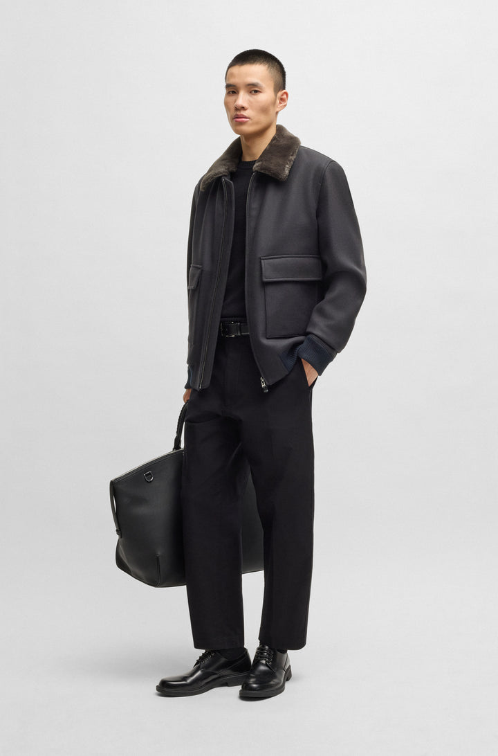 BOSS Coats  in Wool Mix - H-CHARLY-251 10269384 01-50535407- Concorde Fashion#color_navy-404