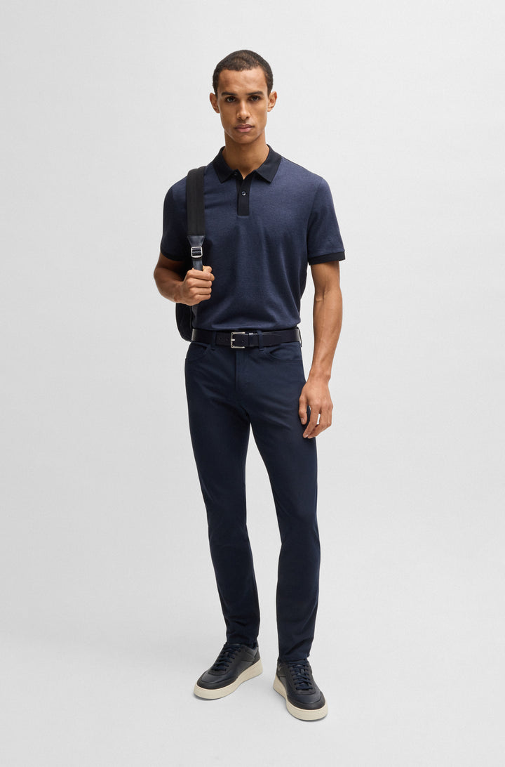 BOSS Polos Regular Fit in Cotton - H-PARLAY 432 10269508 01-50532246- Concorde Fashion#color_navy-404