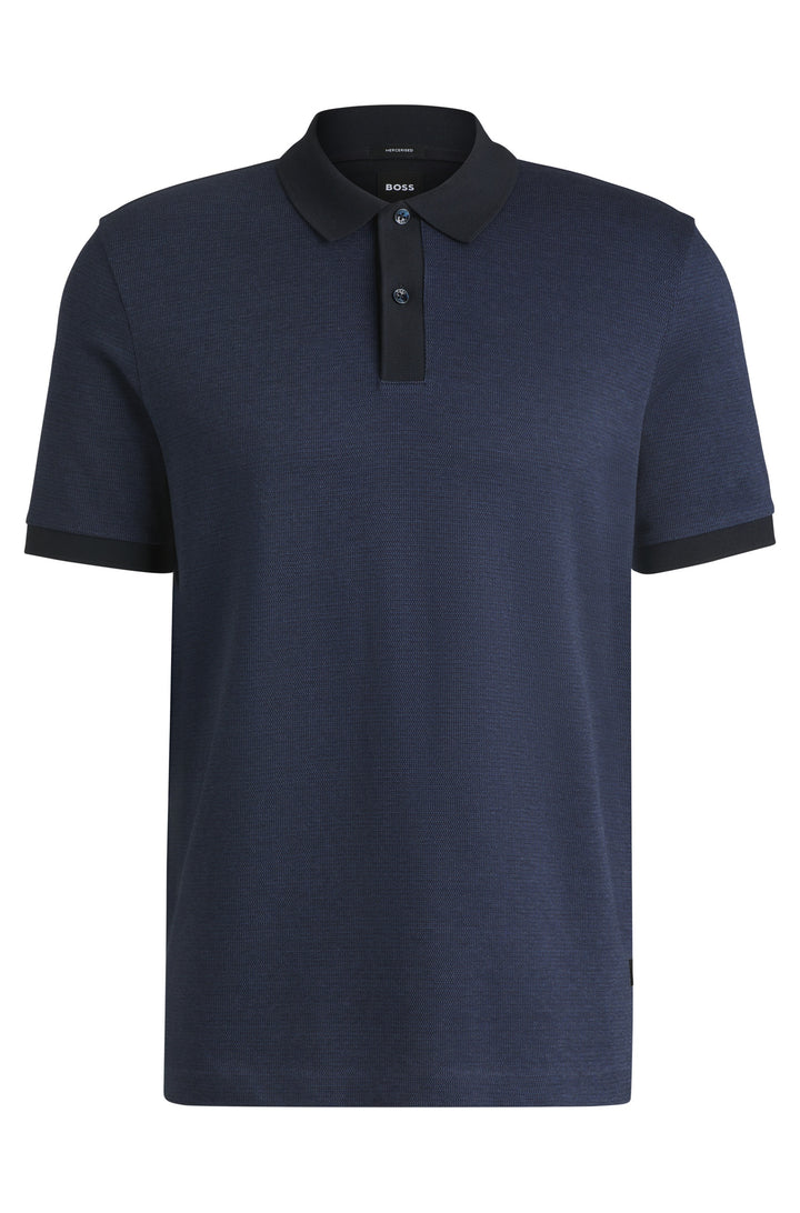 BOSS Polos Regular Fit in Cotton - H-PARLAY 432 10269508 01-50532246- Concorde Fashion#color_navy-404