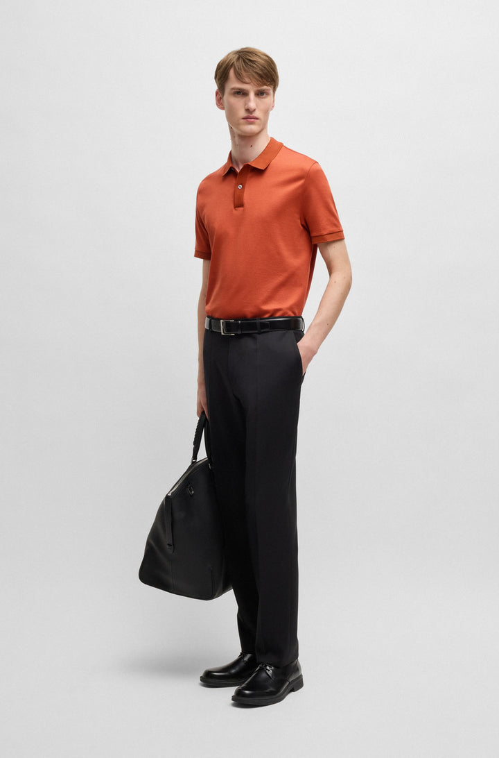 BOSS Polos Regular Fit in Cotton - H-PARLAY 432 10269508 01-50532246- Concorde Fashion#color_orange-806