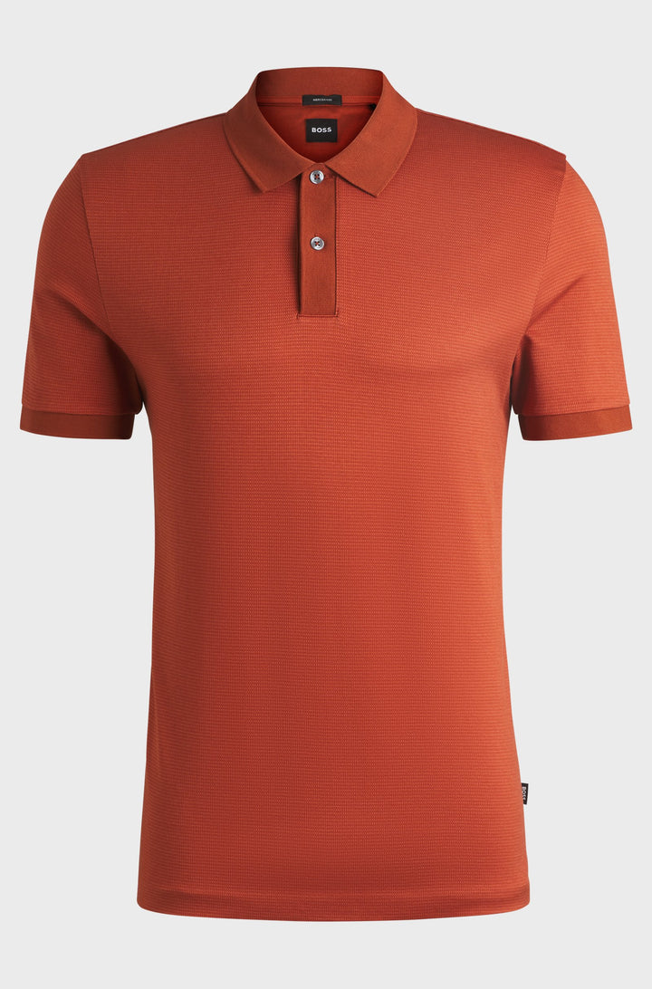 BOSS Polos Regular Fit in Cotton - H-PARLAY 432 10269508 01-50532246- Concorde Fashion#color_orange-806