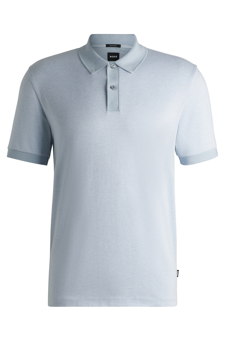 BOSS Polos Regular Fit in Cotton - H-PARLAY 432 10269508 01-50532246- Concorde Fashion#color_blue-454