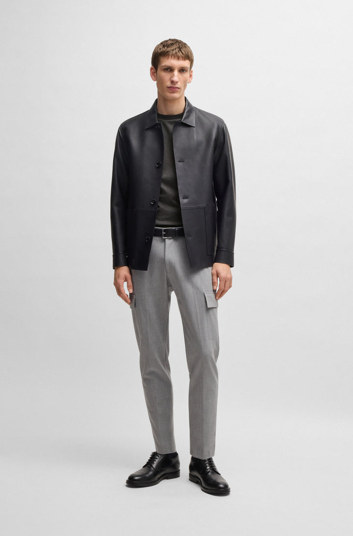 BOSS T-Shirts Regular Fit in Cotton - H-THOMPSON 432 10269508 01-50534030- Concorde Fashion#color_black-001