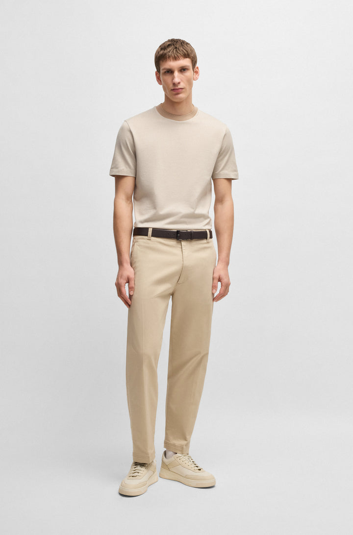 BOSS T-Shirts Regular Fit in Cotton - H-THOMPSON 432 10269508 01-50534030- Concorde Fashion#color_beige-275