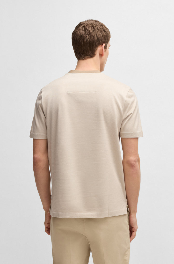 BOSS T-Shirts Regular Fit in Cotton - H-THOMPSON 432 10269508 01-50534030- Concorde Fashion#color_beige-275