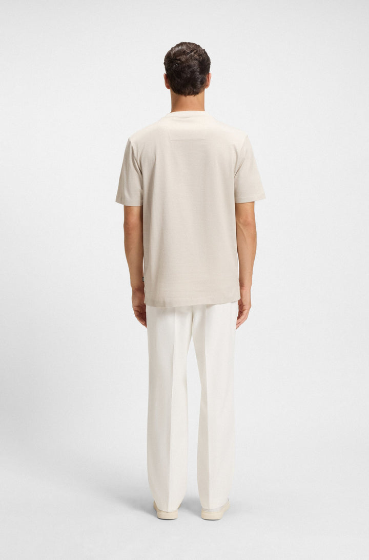 BOSS T-Shirts Regular Fit in Cotton - H-THOMPSON 432 10269508 01-50534030- Concorde Fashion#color_white-131