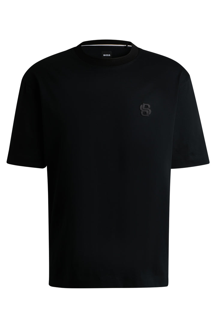 BOSS T-Shirts Relaxed Fit in Cotton - C-TAMES 26 10269624 01-50533343- Concorde Fashion#color_black-001