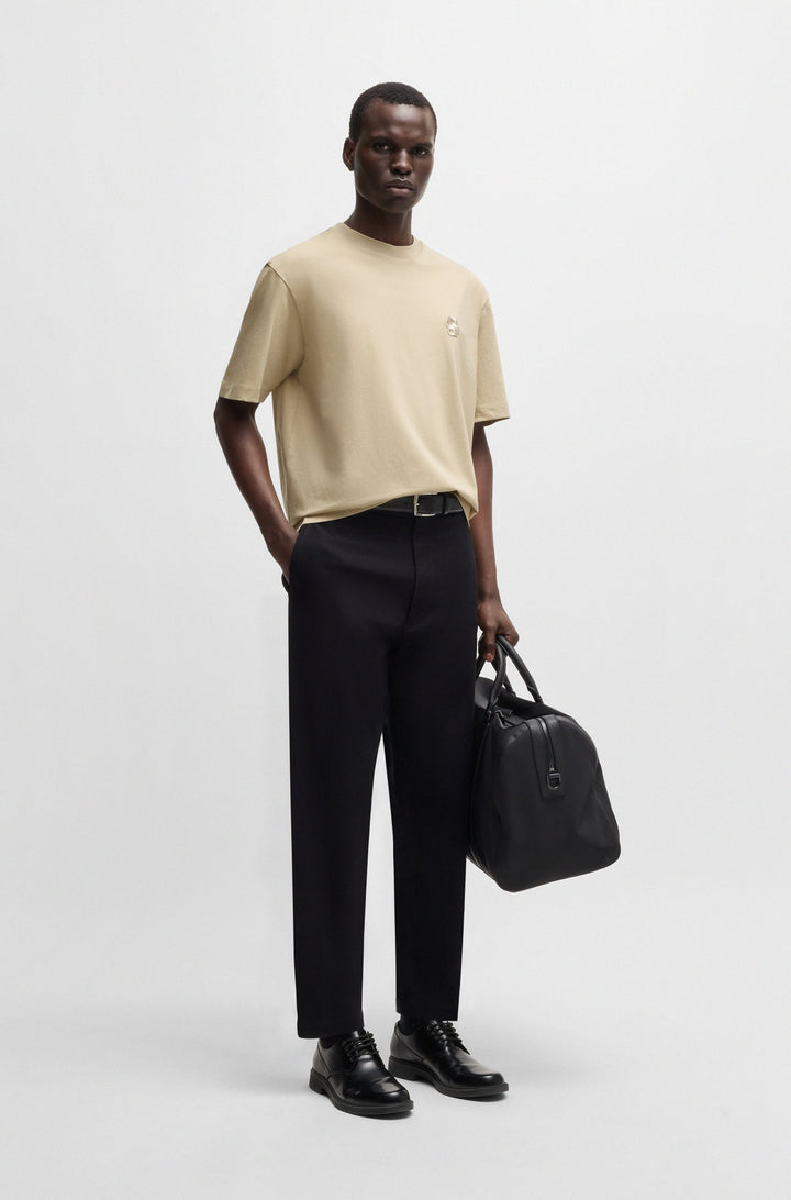 BOSS T-Shirts Relaxed Fit in Cotton - C-TAMES 26 10269624 01-50533343- Concorde Fashion#color_beige-275