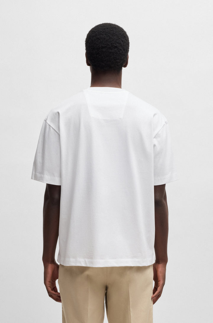 BOSS T-Shirts Relaxed Fit in Cotton - C-TAMES 26 10269624 01-50533343- Concorde Fashion#color_white-100