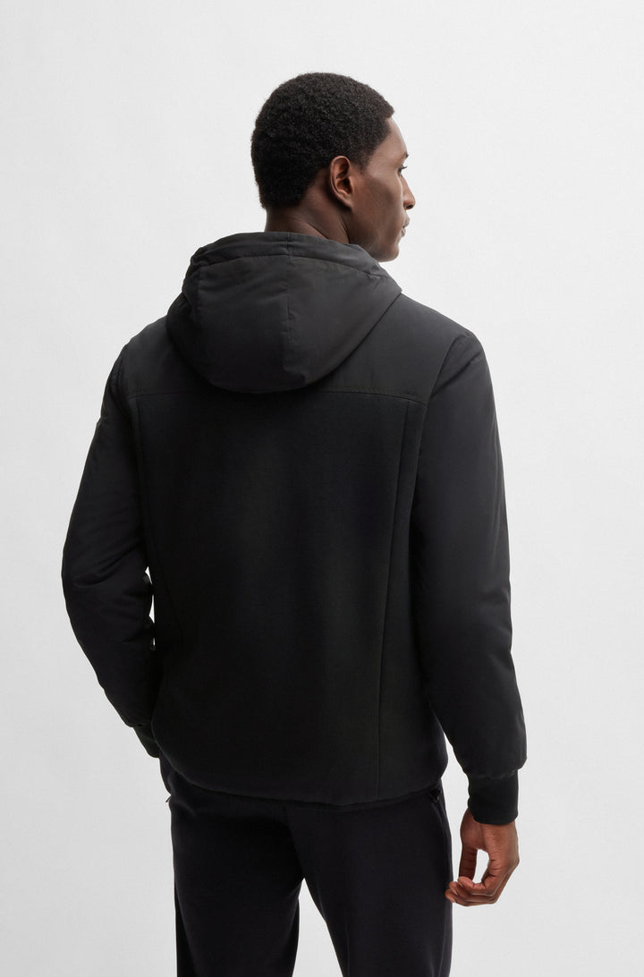 BOSS Hoodies Regular Fit in Cotton Mix - P-STEELE 224 10269627 01-50531963- Concorde Fashion#color_black-001