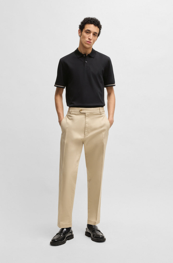 BOSS Polos Regular Fit in Cotton - C-PARLAY 209 10269630 01-50531850- Concorde Fashion#color_black-001