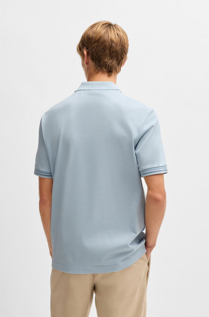 BOSS Polos Regular Fit in Cotton - C-PARLAY 209 10269630 01-50531850- Concorde Fashion#color_blue-454