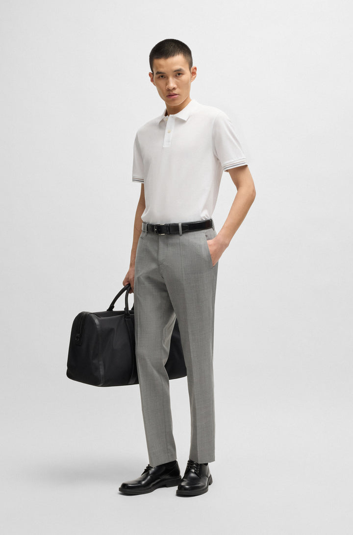 BOSS Polos Regular Fit in Cotton - C-PARLAY 209 10269630 01-50531850- Concorde Fashion#color_white-100