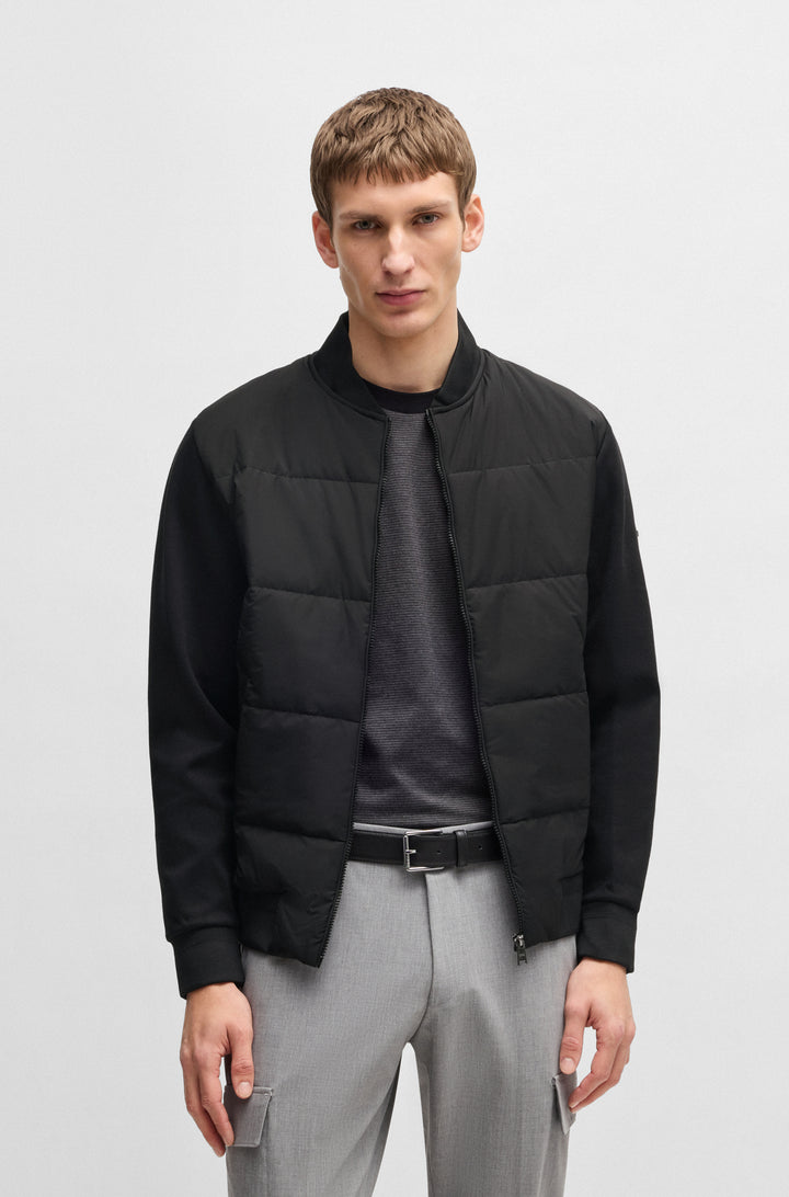 BOSS Sweatshirts Regular Fit in Cotton Mix - H-SKILES 10269637 01-50532767- Concorde Fashion#color_black-001