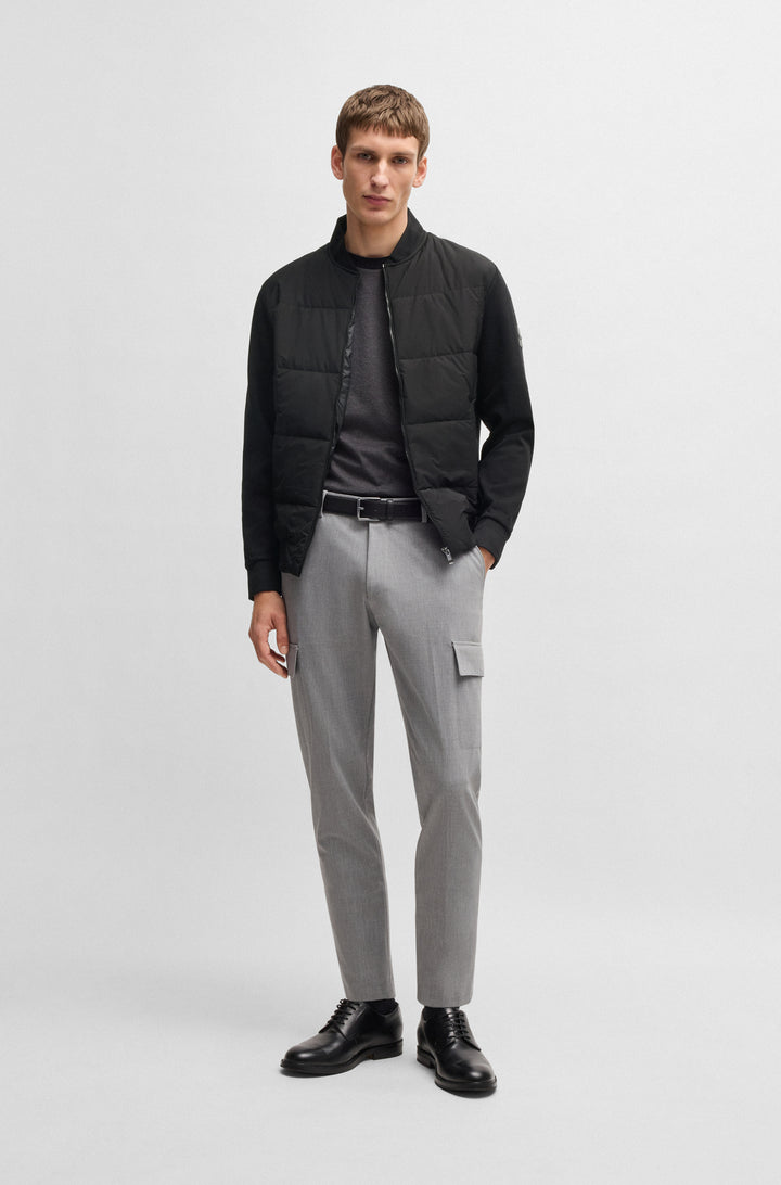 BOSS Sweatshirts Regular Fit in Cotton Mix - H-SKILES 10269637 01-50532767- Concorde Fashion#color_black-001