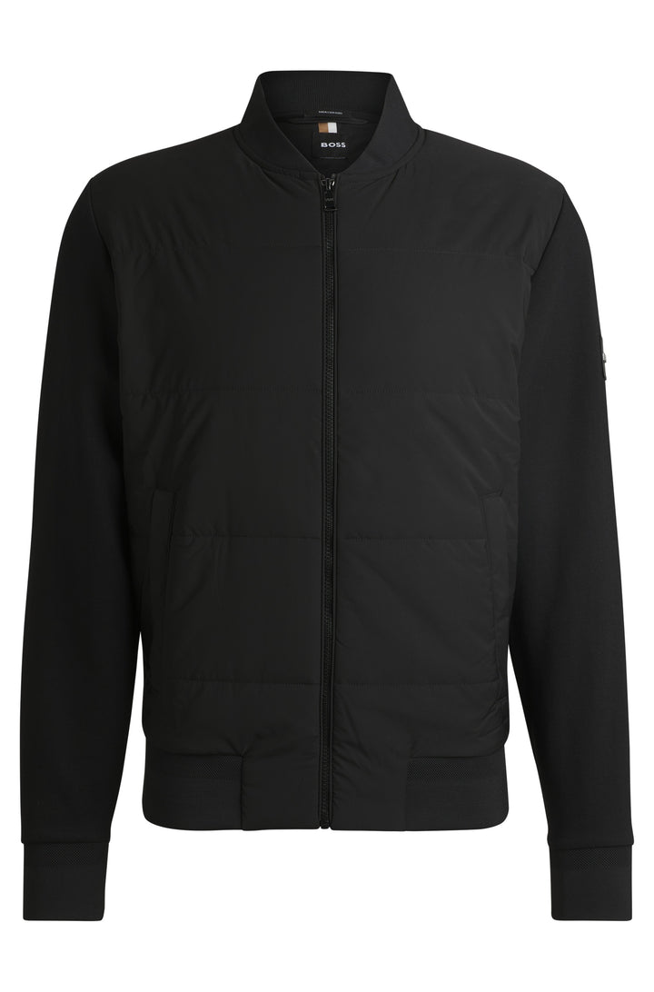 BOSS Sweatshirts Regular Fit in Cotton Mix - H-SKILES 10269637 01-50532767- Concorde Fashion#color_black-001