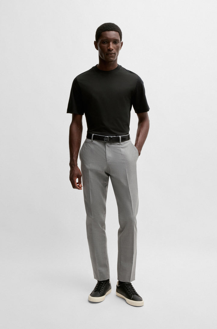 BOSS T-Shirts Regular Fit in Cotton Mix - P-THOMPSON 224 10269638 01-50531962- Concorde Fashion#color_black-001