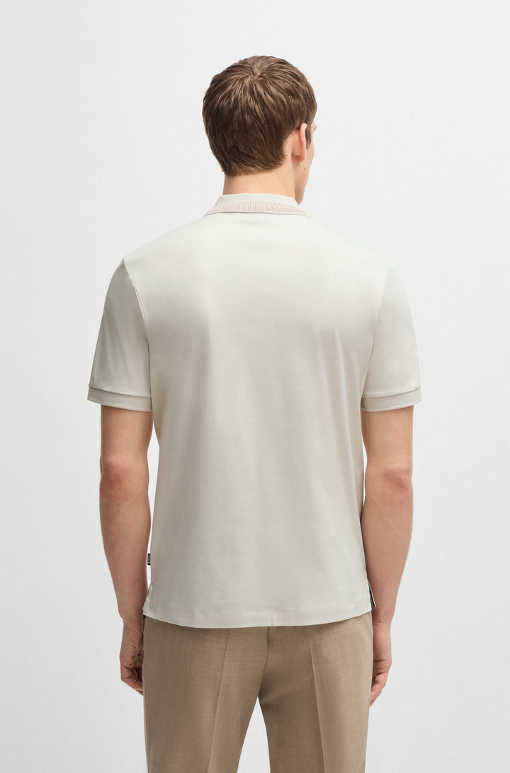 BOSS Polos Slim Fit in Cotton - H-PHILLIPSON 199 10269639 01-50531791- Concorde Fashion#color_white-131