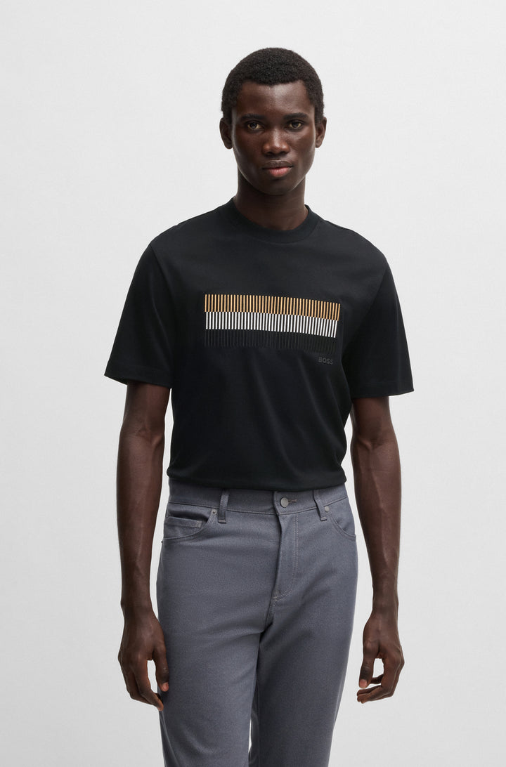 BOSS T-Shirts Regular Fit in Cotton - C-THOMPSON 209 10269642 01-50531862- Concorde Fashion#color_black-001