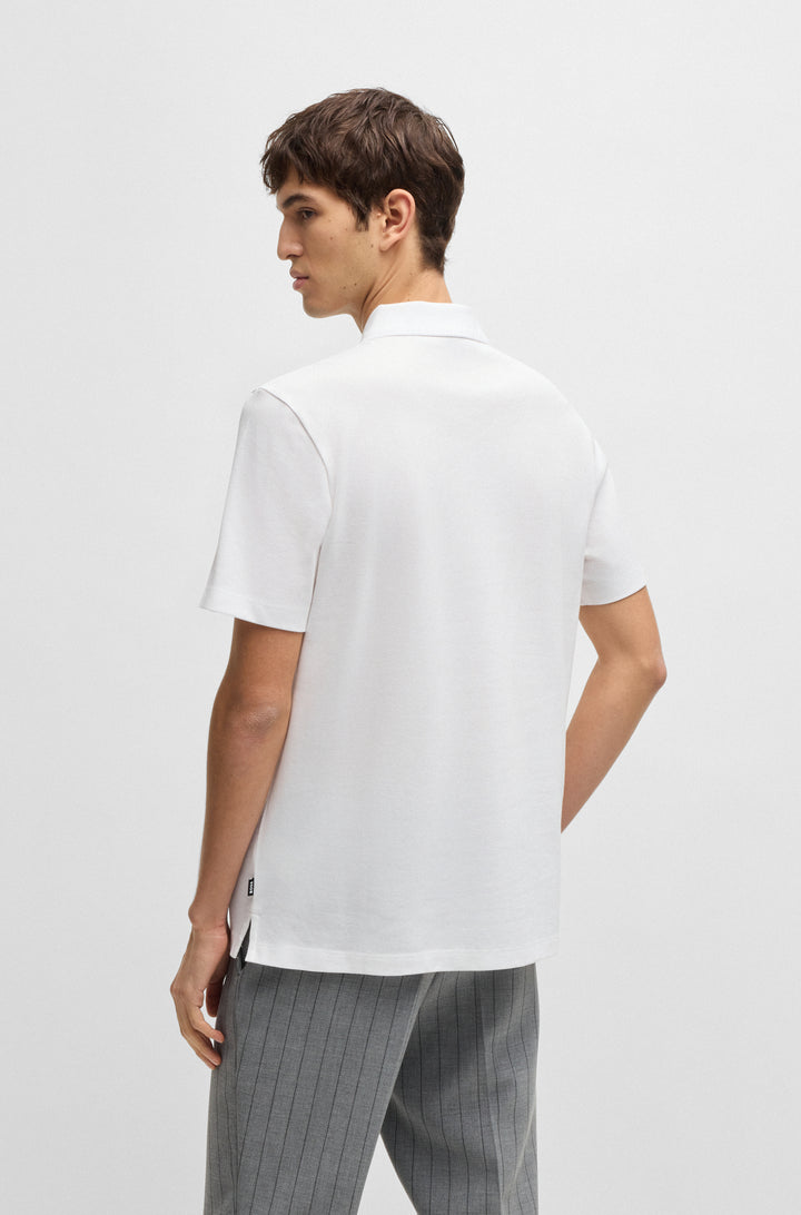 BOSS Polos Regular Fit in Cotton - C-PARRIS 10269654 01-50531402- Concorde Fashion#color_white-100