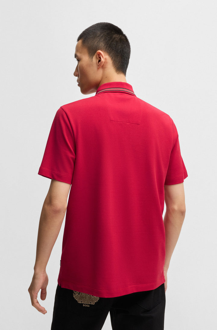 BOSS Polos Regular Fit in Cotton - C-PARRIS 10269705 01-50532961- Concorde Fashion#color_red-629