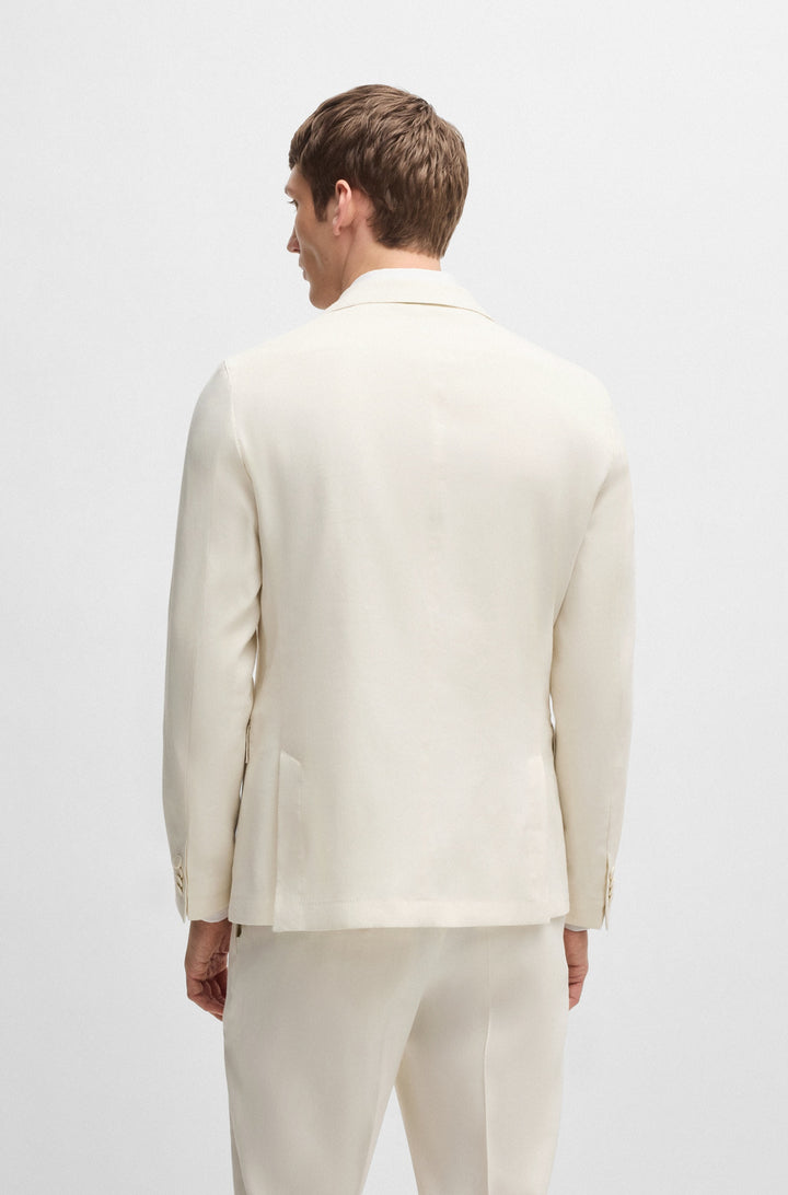 BOSS Blazers Modern Fit in Viscose Mix - P-HANRY-FLAPS-WG-252 10270292 01-50540685- Concorde Fashion#color_white-131
