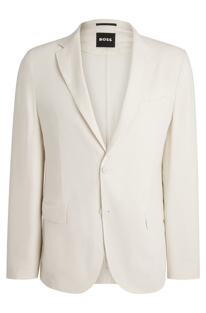 BOSS Blazers Modern Fit in Viscose Mix - P-HANRY-FLAPS-WG-252 10270292 01-50540685- Concorde Fashion#color_white-131